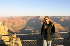 Melissa at the Grand Canyon in the AM