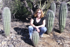 Melissa with Tiny Cacti